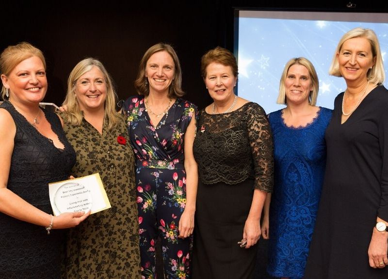 6 ladies receiving award at North Bristol NHS Trust awards event