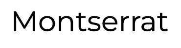 Sans-Serif Typeface: Montserrat